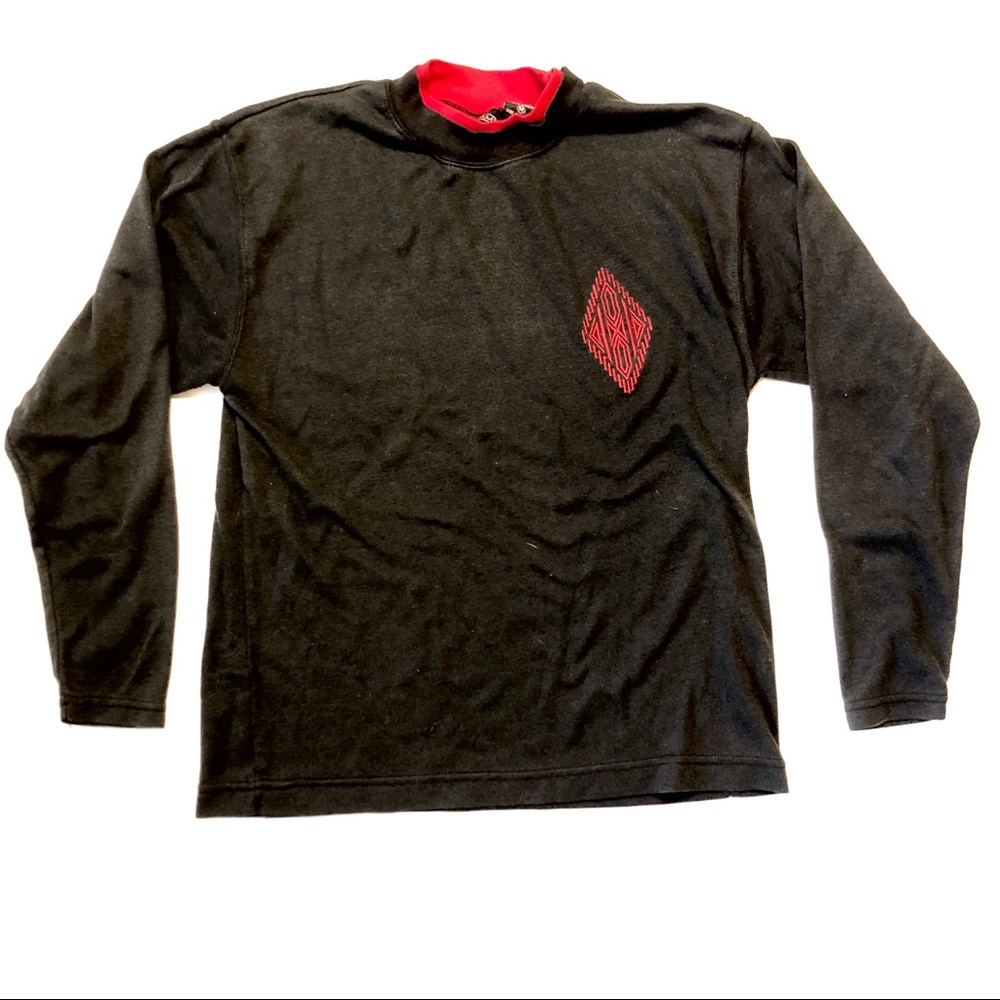 Gotham Vintage Long Sleeve Embroidered Shirt